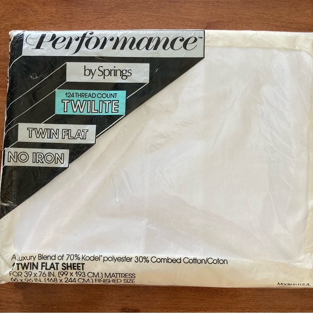 Vintage White Twin Sheet